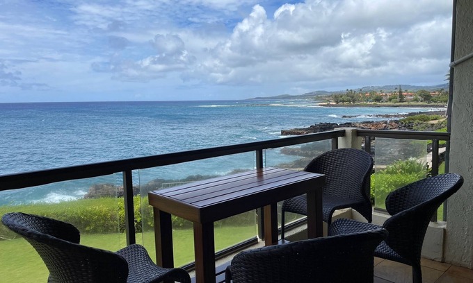 Poipu Condo | Poipu Shores 205A - Best views - Compare! miles of coastline -A/C-Fully equipped