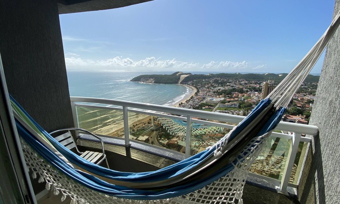 Ponta Negra Apartment | Ponta Negra Blue Ocean Building Best View of Morro do Careca, FAMILIAR