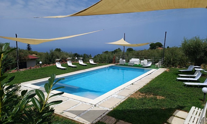 Naso House | Pretty villa with pool on a hill, 15 minutes from the beach of Capo d'Orlando