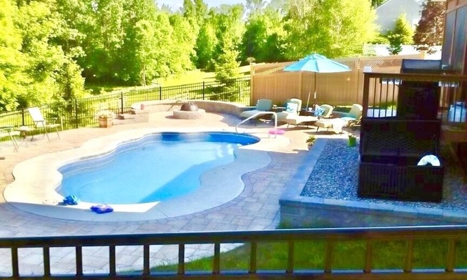Saratoga Springs House | Privacy and greenery less than 3 miles from Saratoga Race Track and SPAC!