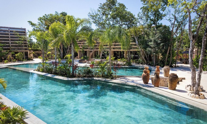 Ek Balam Village Apartment | Private Garden | Pool Access | Near Jaguar Park