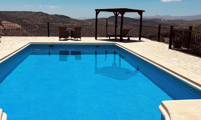 Algarinejo Cottage | Private, hillside cottage with spectacular views, air con & secluded pool.