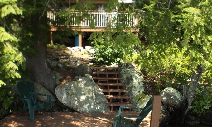 Meredith Cottage | Private island setting with spectacular sunset views and awesome new bunkhouse