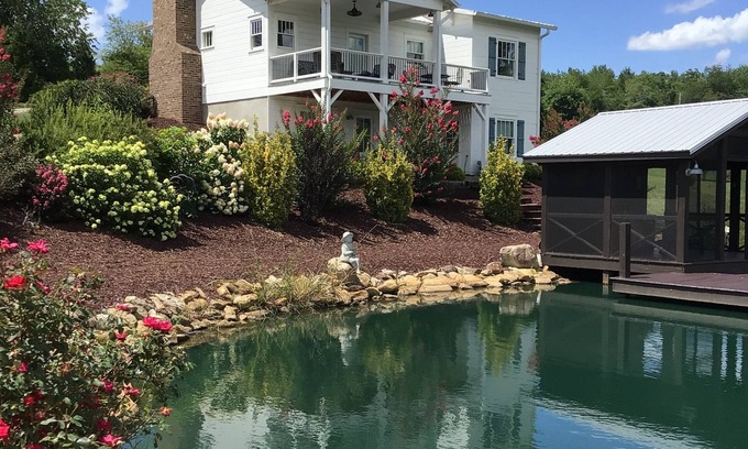 Alexander Cottage | Private Pond! Drink in the Beauty! Hiraeth Hill Cottage. Asheville rental!