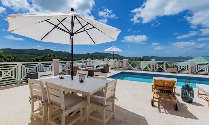 Testman House | Private Pool. View of the Caribbean Sea. East End, St. Croix - Shoys.