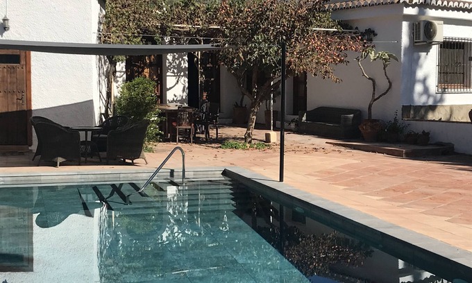 Orgiva Villa | Private Villa Large pool and gardens, AC, Grand Piano, Pizza Oven, Sauna, BBQ