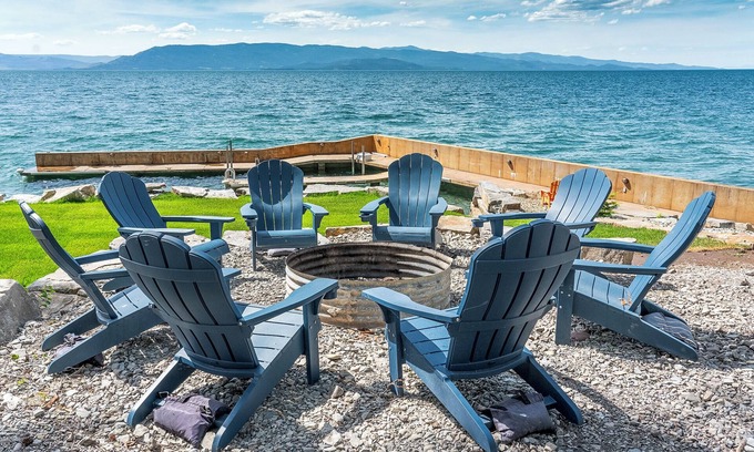 Polson House | Private waterfront access to Flathead Lake w/private boat dock & wood stove - Lakeshore Lodge