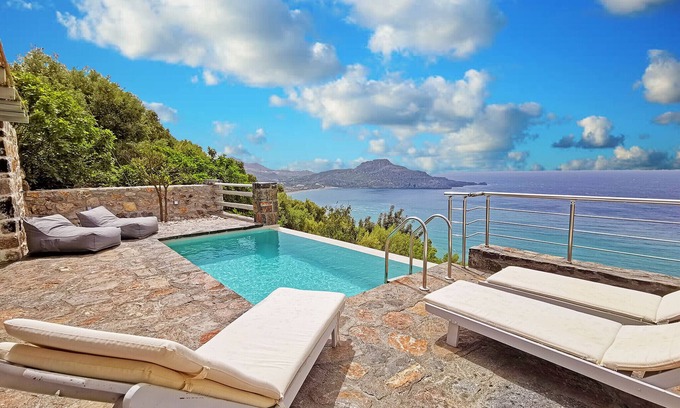 Agios Vasileios Villa | Pyrgos villa 4 ,sea view,pool,South Crete,Plakias