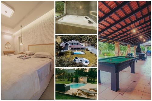 Joinville House | Recanto Vultuoso Paraíso na Estrada Bonita com piscina aquecida Hidro Quadra de areia e Area de lazer completa