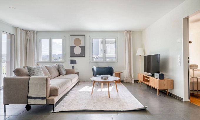 Center Apartment | Relaxing Leimbach 2BR w/Storage & Shared Garden, nr Train, by Blueground