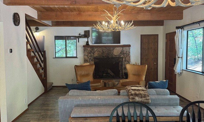 Glencoe Cabin | Remodeled A-Frame cabin in a beautiful mountain setting.