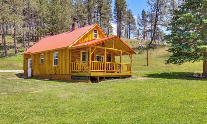 Custer Cabin | Remote Custer Cabin w/Fire Pit & Near State Park!