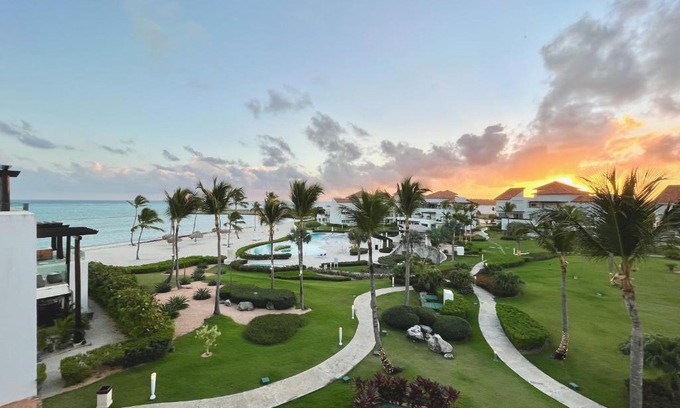 Cap Cana Marina Apartment | resort style beach front condo on the top floor!