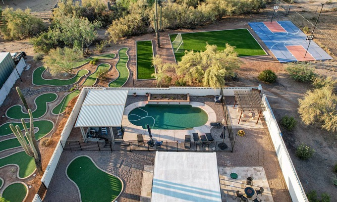 Pinnacle Peak House | Resort-Style Vacation Home with Pool, Mini Golf, Basketball & More!
