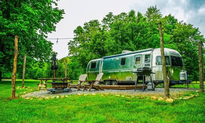 Roseland House | Restored Vintage Airstream at Craft Brewery