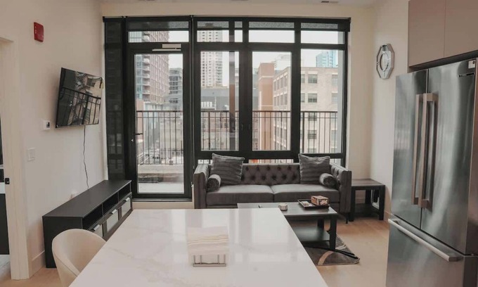 Near North Side Apartment | River North | Private Balcony With In&Out Parking