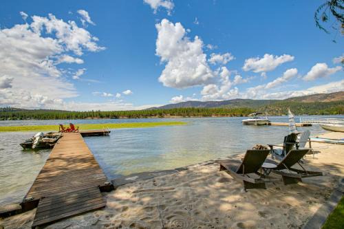 Tumtum House | Riverfront Home with Dock and Views in Nine Mile Falls