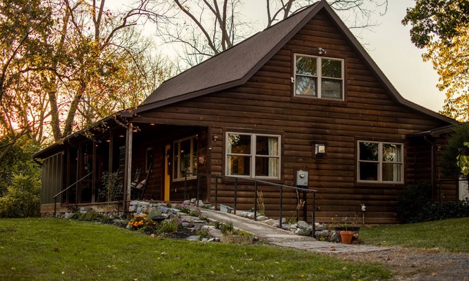 Edinburg Cabin | Riverside Retreat -- Waterfront & π Pet-friendly cabin!