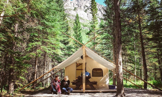 Kananaskis RV Rental | Riverside Trapper Tent