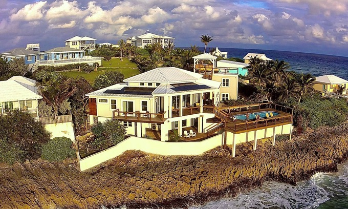 Hope Town House | RockPoint: Stunning waterfront villa with the most beautiful view on Elbow Cay