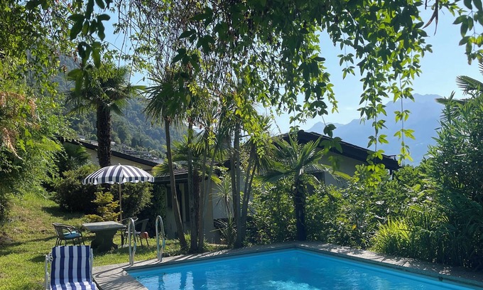 Riazzino Apartment | Romantic retreat with swimming pool.