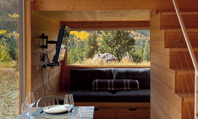 Red Cliff Cabin | Scenic Off Grid Solar Tiny Home High in the Rockies