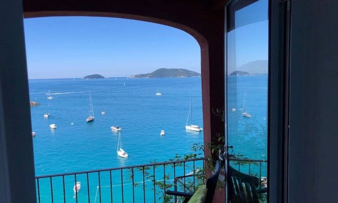 Ortonovo Cottage | Sea front Stunning views , quiet garden, in town