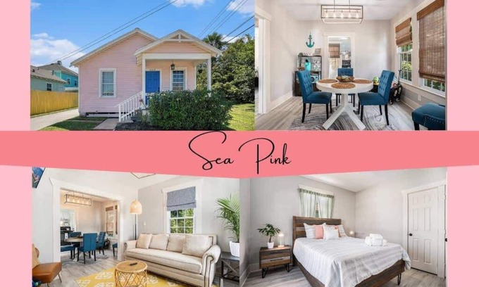 Galveston House | Sea Pink Retreat | Walk to Beach, newly renovated