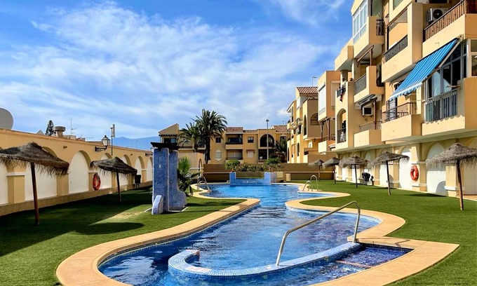 Roquetas de Mar Apartment | Seaside Flat with Shared Pool