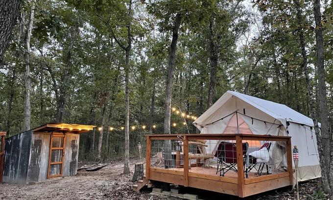 Florence RV Rental | Secluded glamp site with hiking and water activities