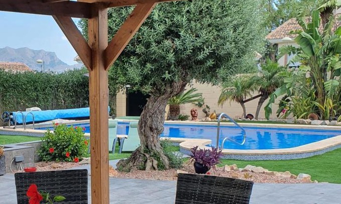 Los Valientes Villa | Serene mountain views Spacious garden and sole use of the 10x5m pool