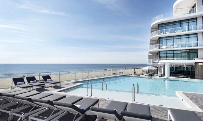 Long Branch House | Serene Oceanfront Stay with Modern Fitness Center & Bar | 2 Units