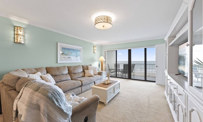 Cocoa Beach Condo | Serenity by the Sea Direct Ocean Front Oasis w/Pool & Hot tub!