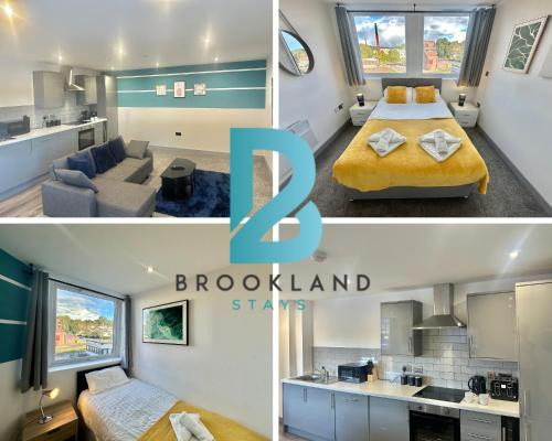 Yeadon Apartment | Serviced 2-Bedroom Flat by Brookland Stays Short Lets Leeds with Free WiFi
