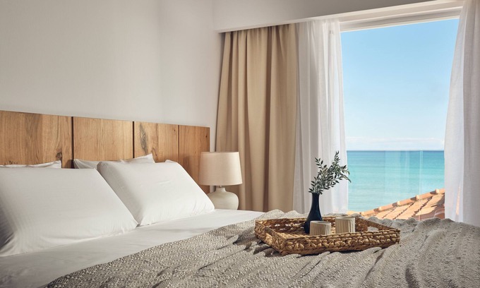 Laganas Hotel | Shellona Luxury Rooms - Deluxe Room 2-3 guests with Sea View