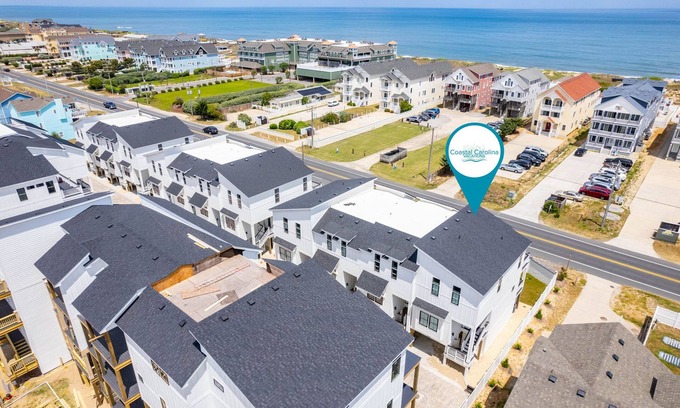Kill Devil Hills House | Shorely Happy: New Construction, Semi-Oceanfront Townhouse, Close to Beach!