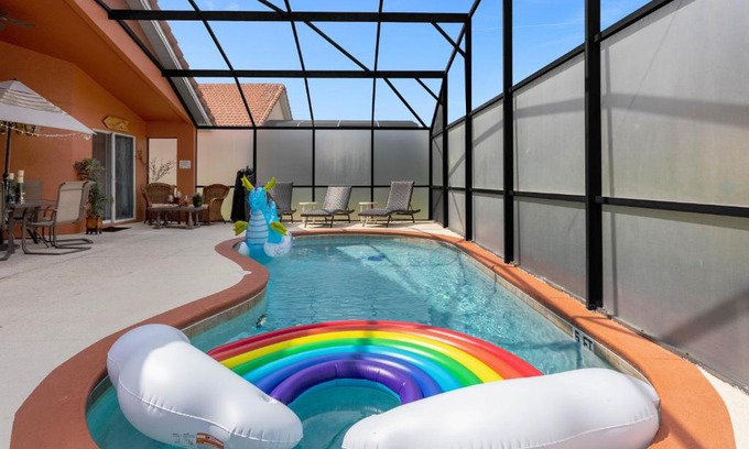 Solana Villa | Solana Tropical house with pool, game room near Disney