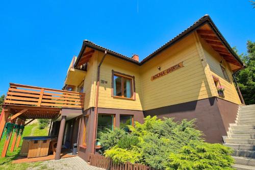 Rycerka Dolna House | Solna Chata-dom na wyłączność Grota solna, balia, sauna, basen