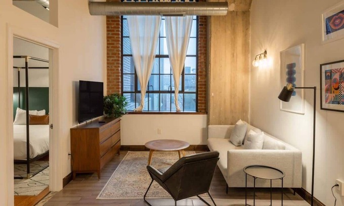 West Poplar Apartment | Sosuite | 2BR Apt w W/D, Gym, On-site Restaurant