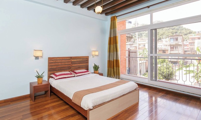 Kathmandu Apartment | Spacious 3-bedroom apartment with AC, with excellent view of swoyambhu stupa