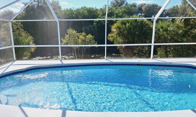 Sebastian Highlands House | Spacious 3Br/2Ba overlooking canal! Waterview Oasis! Heated Pool, Near Beaches!