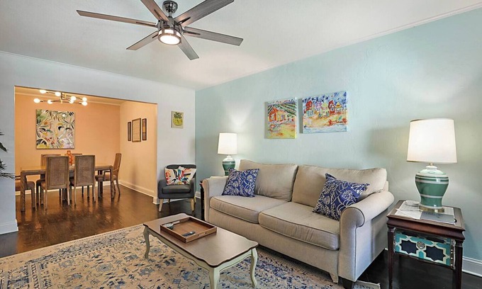 Lake Worth House | Spacious Beach Bungalow: Steps to Beach & Downtown