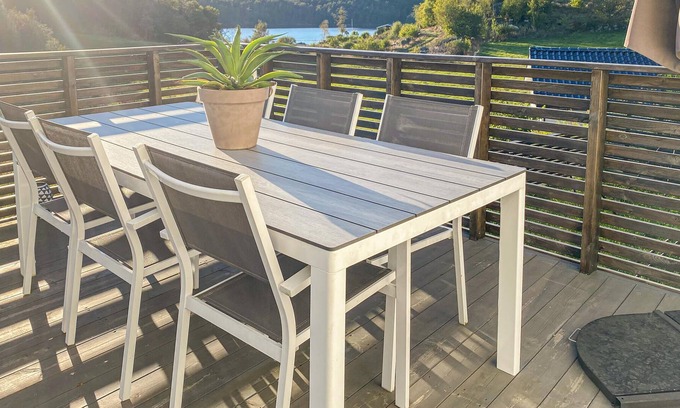 Sveio House | Spacious cottage in a rural location with great terrace and beautiful fjord view.