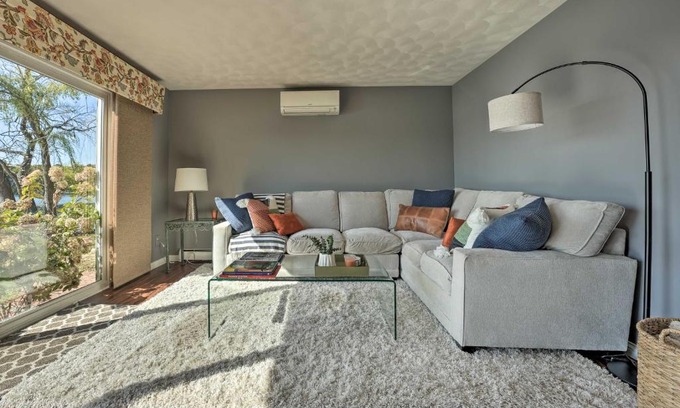 Delton House | Spacious Delton Home with Fire Pit and Lake Views