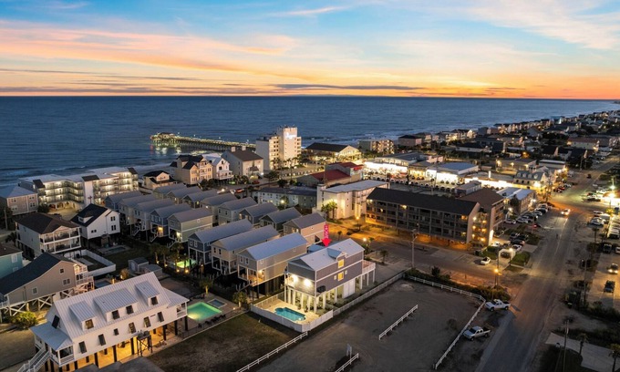 Garden City House | Spacious Home with Private Pool, Steps from the Beach & Marsh Views