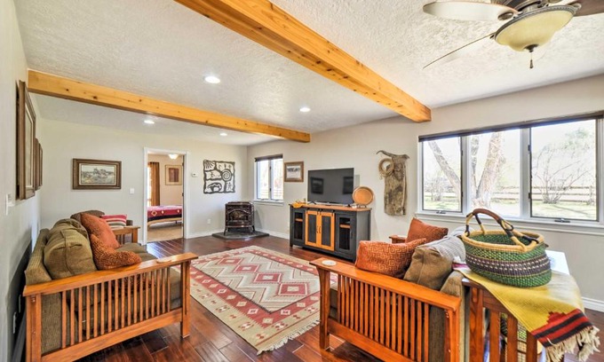 Mancos House | Spacious Mancos Home with Furnished Deck and Yard!