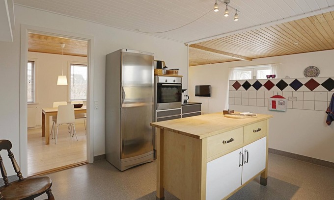 Østermarie House | Stay centrally in Østermarie, in this spacious and brightly furnished holiday home on two levels.