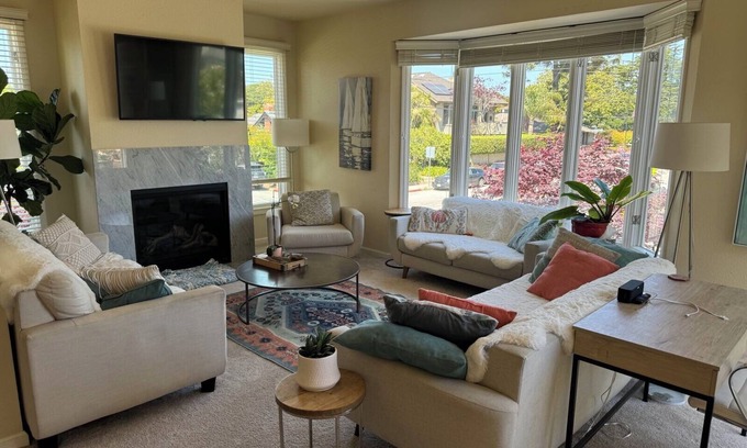 Seabright House | Steps from Seabright beach. Five BR Family-sized house with BBQ deck.