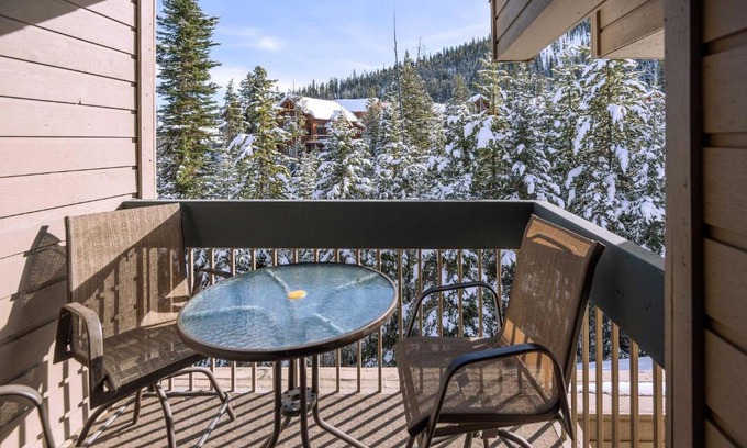 Big Sky Apartment | Steps to Ski Lifts - Condo with Walk-Out Patio!