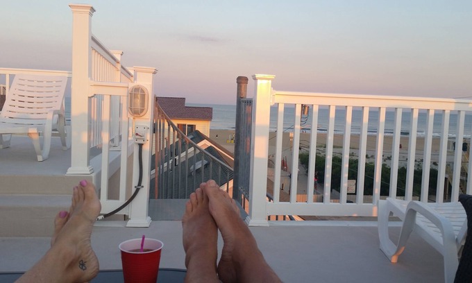 Ship Bottom House | Steps to the Beach - HEATED POOL, Elevator, AMAZING Rooftop Views! NEW, Modern!